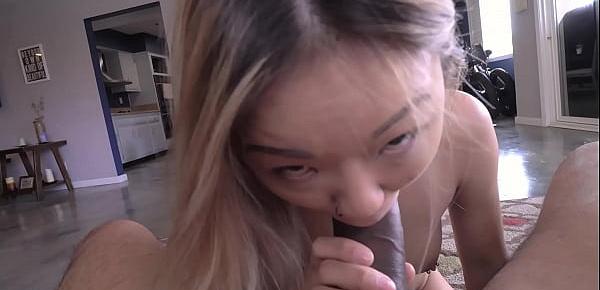  teen china doll lulu chu gets nut in her mouth